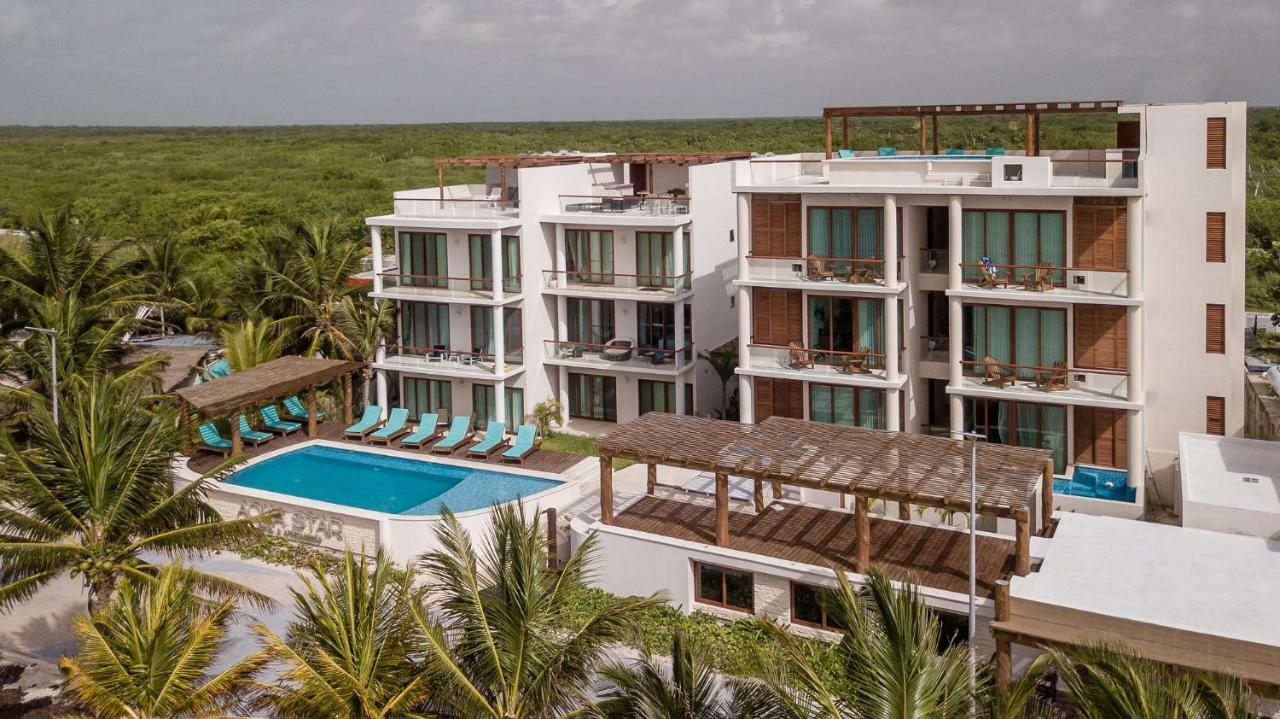 Aquastar Hotel & Apartments Mahahual Esterno foto
